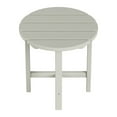 thumbnail image 3 of Garden 18" Inch Round Plastic Outdoor Patio Side Table, Sand, 3 of 6