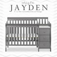 thumbnail image 5 of Dream On Me Jayden 4-in-1 Convertible Mini Crib and Changer, Storm Grey, 5 of 10