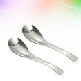 thumbnail image 3 of Raindrops Ergonomic Handle Soup Spoon Stainless Steel Silver 1Pack 5.9 x 1.6 x 0.2in, 3 of 8