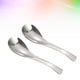 thumbnail image 5 of Cucharas de sopa gruesas pesadas de 4pcs cucharas de sopa de cuchara de acero inoxidable (tamaño medio), 5 of 5