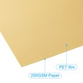 thumbnail image 3 of Uxcell 12"x12" Metallic Mirror Board Sheets, 30 Pack Dark Gold Cardstock Foil Board Reflective Sheet 250gsm, 3 of 4
