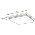 thumbnail image 5 of Progress Lighting Helm Collection 3-Light LED Flush Mount in Brushed Nickel with Acrylic Diffuser, 5 of 5