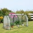 thumbnail image 2 of Costway 47" x 22" x 24" Portable Mini Greenhouse with 2 Zipper Doors & Ground Stakes, 2 of 12