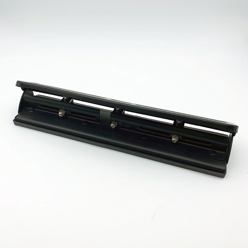DEEPCRAFF Black Handheld Paper Hole Puncher for Scrapbooking, Crafts, Office Use, Compatible with A4 and Letter Size Paper