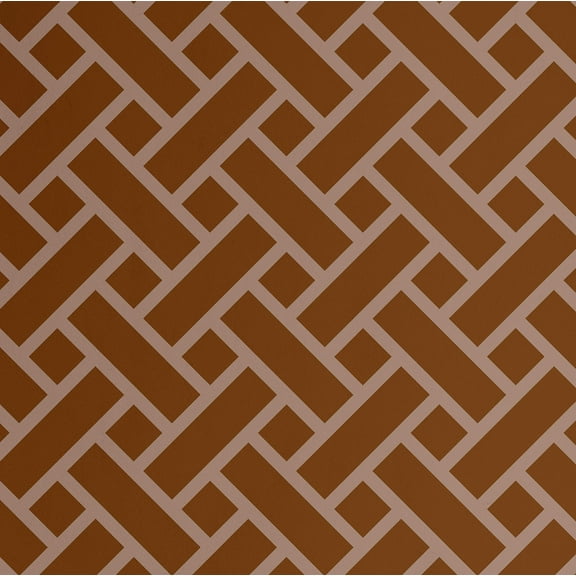 S4Sassy Self Adhesive Wallpaper, Brown Geometric Pattern Wallpaper, Removable DIY Vinyl Wall Covering, Peel and Stick Contact Paper for Entryway Accent Wall, Home Decor Solution(25"x120")