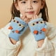 thumbnail image 5 of Guantes convertibles con tapa abatible para niños, manoplas sin dedos tejidas cálidas de invierno para niños y niñas de 2 a 6 años, 5 of 5