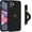 Black, variant on iPhone 11 Case, iPhone 11 Liquid Silicone Phone Case with Extra Adjustable Wristband Kickstand Soft Silicone Love Heart Phone Case with Wrist Strap for iPhone 11, Matcha Green
