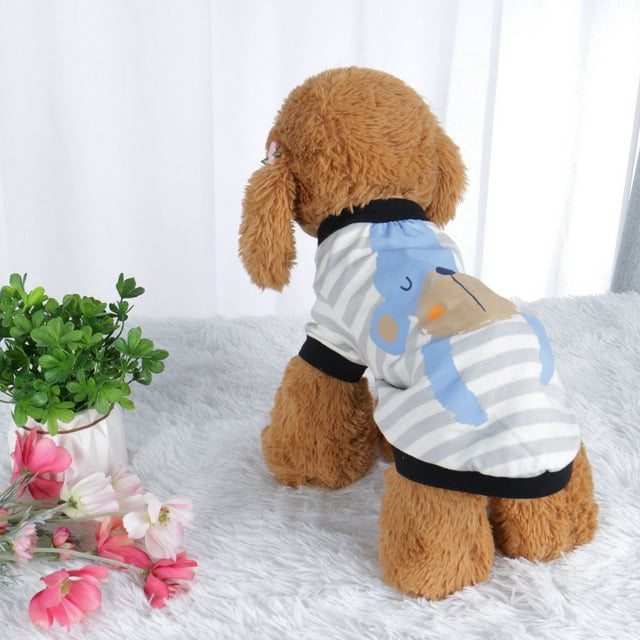 Camiseta para mascotas primavera otoño perro cachorro ropa pequeña para gato ropa chaleco superior impresa, L #9