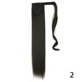 thumbnail image 6 of High temperature matte silk chemical fiber ponytail long straight hair wig, 6 of 9