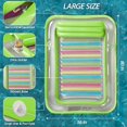 thumbnail image 4 of X-Large lime w reflective baseInflatable Tanning Pool Lounger Float - 4 in 1 Sun Tan Tub Sunbathing Lounge Raft Floatie Toys Water Filled Bed Mat Pad for Kids Adult Blow Up Kiddie Ball Pit Pool (XL), 4 of 6