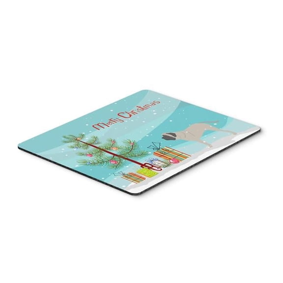 Carolines Treasures  English Mastiff Merry Christmas Tree Mouse Pad - Hot Pad or Trivet