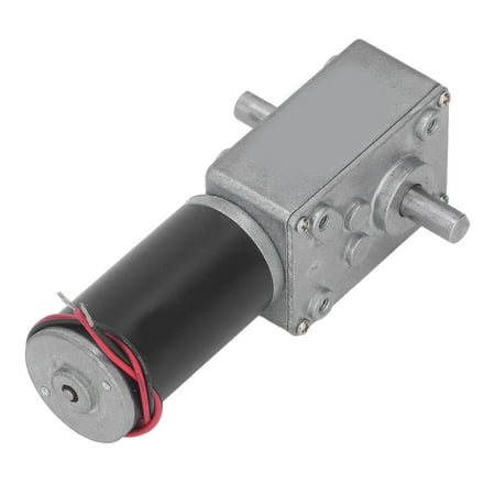 

DC Gear Motor Micro High Torsion Speed Reduction Turbine 12V Dual Shaft Self Locking Reversible Worm Gearbox Motor 250RPM