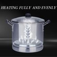 thumbnail image 4 of ARC USA Aluminum Tamale Steamer Pot Stock Pot with Steamer Rack & Steamer Tube Bakelite Handle Silver 32 Quart, 4 of 6