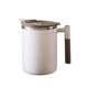 thumbnail image 2 of Taza Taza beige de acero inoxidable con doble pared aislante,tapa y asa,ideal para viajes,oficina y camping (1 unidad). Rkxzt, 2 of 9