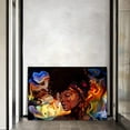 thumbnail image 2 of HFDF 1 Panel Chill American Girl Wall Art African Beauty Poster Picture Abstract Artwork for Room Decor Stretched and Ready to Hang 20x16inch Framed, 2 of 7