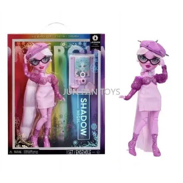 Muñeca de moda Rainbow High Shadow Series Luna Madison Amaya Violet Skyler con mascota mágica y accesorios de moda Juguetes para niñas y niños