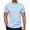 Clear Blue, variant on Stretch Fitness T-Shirt Men Gym Short Sleeve Quick Dry Muscle Tee Black S