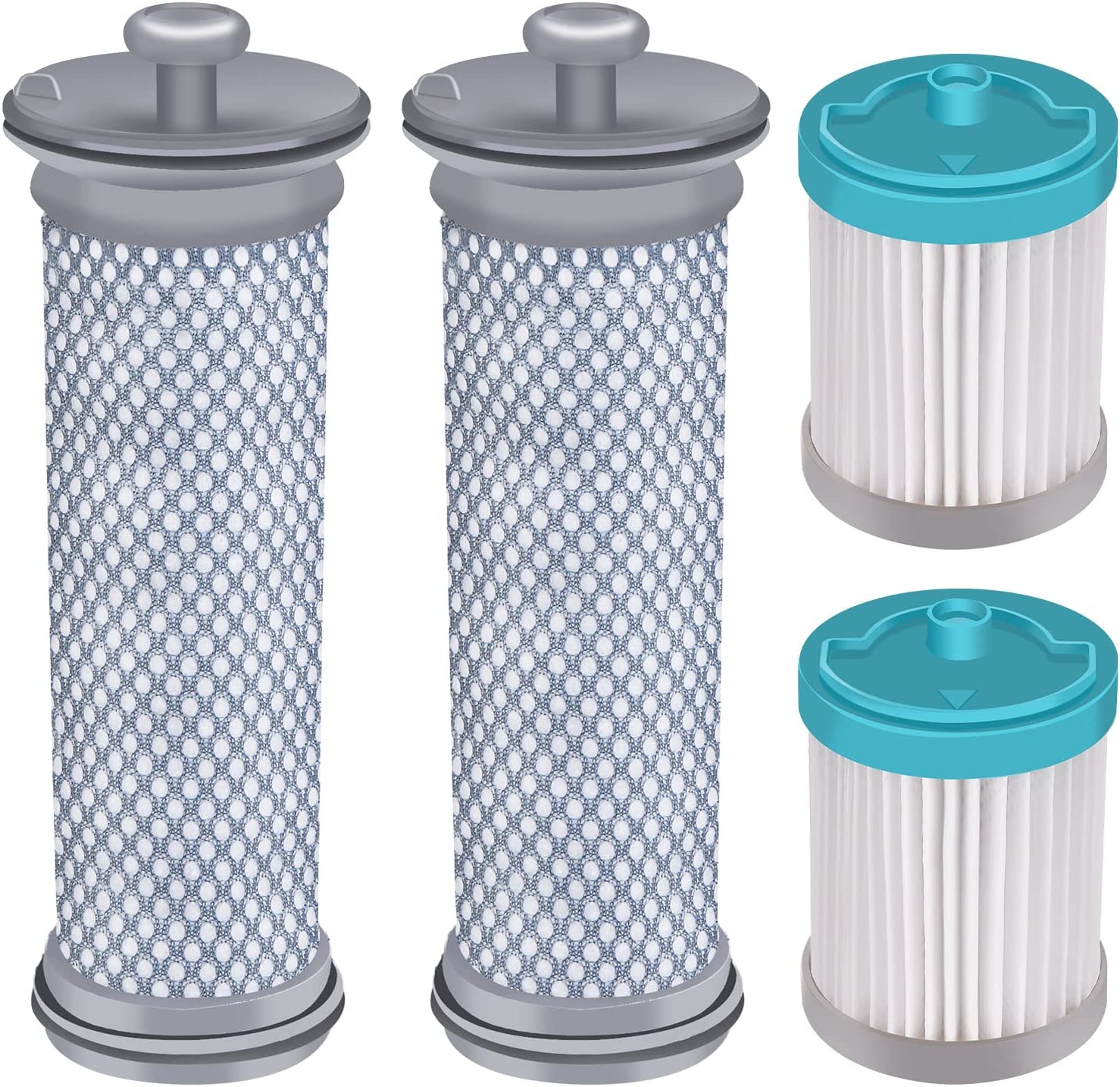Filter Replacement for Tineco A10 A11 Hero, A10 A11 Master, PURE ONE S11, PWRHERO11 Snap Cordless Vacuum Cleaner, 2 Pre filters and 2 HEPA filters …