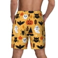 thumbnail image 3 of Kdxio Happy Halloween7 Print Men'S Swim Trunks With Compression Liner 7 Inch Inseam Quick Dry Swim Shorts, 3 of 7