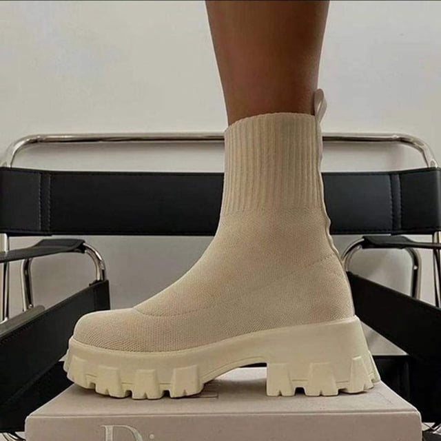EGNMCR Bottes Hauteur Genou Chaussures pour Femmes Mode Rétro Talon Moyen Pointu Bottes de Chevalier Broderie