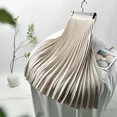 thumbnail image 3 of Looks Thin Pleated Skirt 2023 New High Waist A-line Skirt Mid-length Big Size Plaid Skirt Long Pleated Skirt Length 75-90cm, 3 of 6