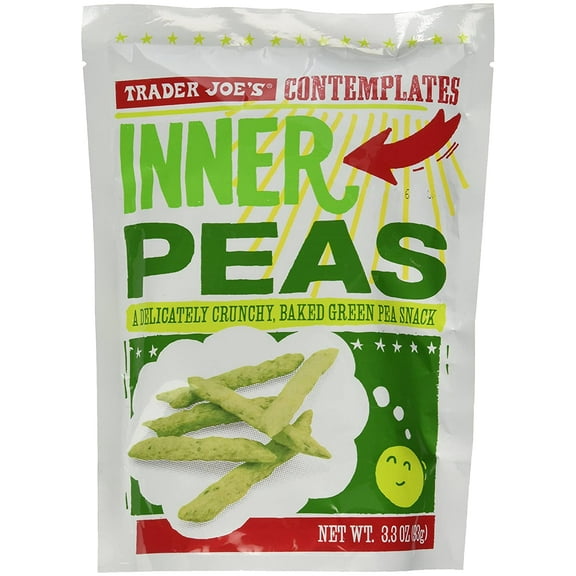 Trader Joe's Contemplates Inner Peas Baked Green Pea Snack 3.3OZ