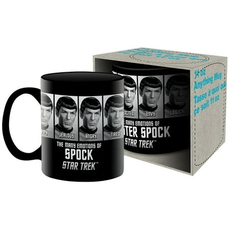 Star Trek Emotions of Spock Mug (Best Star Trek Gifts)