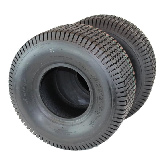 Set of Two 20x8.00-8 4 Ply Turf Tires for Lawn & Garden Mower 20x8-8