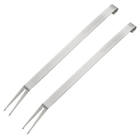 

Barbecue Forks Roasting Sticks BBQ Forks Grilling Forks BBQ Tools2Pcs Stainless Steel Barbecue Forks Long Handle Forks Barbecue Tools (Silver)