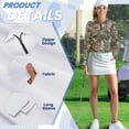 thumbnail image 6 of Uorisanigo Camo Forest Womens Golf Shirt Casual Long Sleeve Moisture Wicking Casual Tennis Activewear Comfortable Quarter Zip Pullover for Workout Sports, 6 of 7