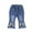 Black, variant on AUNVITO Girls (1-6 Years) Rhinestone Bow Wide Leg Flare Jeans Denim Long Pants for Spring Summer Casual Wear