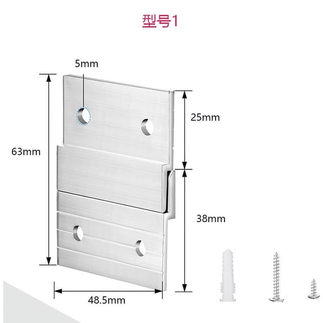Zhuge Kit de 20 piezas de soportes para colgar cuadros con clavos antideslizantes franceses, herrajes de suspensión para espejo con clip en Z, soporte de aluminio (2 pulgadas)