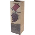 thumbnail image 1 of Sac à Vin Illustré Raisins Bouteille Unique, 1 of 1