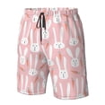 thumbnail image 5 of Kdxio Cute Rabbit Carrot Pattern Mens Casual Shorts - Drawstring Summer Beach Sports Shorts for Men, 5 of 9