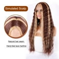 thumbnail image 4 of Halcyon Long Curly Wig for Black Women 26inch Synthetic Curly Wig Middle Part, 4 of 6