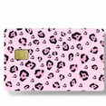 thumbnail image 2 of Pink Leopard Print Debit Card Skin Stickers, Removable Waterproof PVC Decal Cover Set for Transportation Key Debit Bus Cards Pink Grey Black Cheetah ID Cover for Women 4 Pack, 2 of 7
