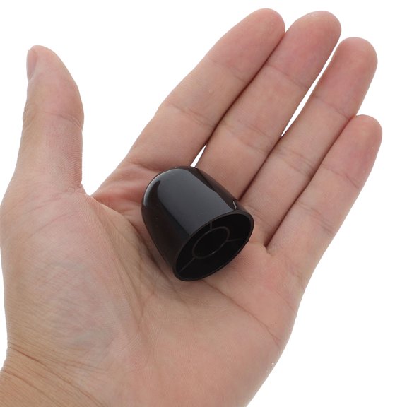 PTOOTP Black ABS Plastic Toilet Bolt Caps, Decorative Covers for Toilet Tank Bolts, 2-Pack Replacement Accessories