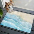 thumbnail image 3 of Rectangle Area Rugs 2 x 3 Ft, Blue Beige Non-Slip Residential Carpet, Summer Beach Coastal Nautical Ocean Indoor Crawling Mats Runner Rugs for Living Room/Dining Room/Bedroom, 3 of 8