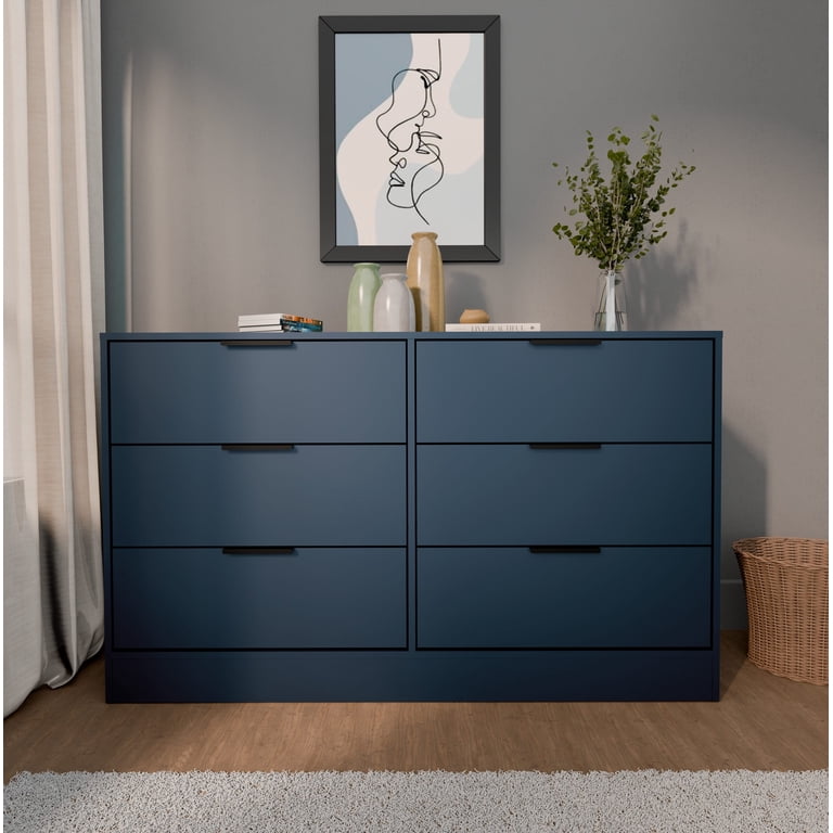 Kahanuola 52.75'' W 6-Drawer Blue Dresser by CC & L SALES GROUP LLC Kahanuola 52.75'' W 6-Drawer Blue Dresser by CC & L SALES GROUP LLC