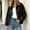 Black, variant on IUYRTFE Women Relaxed Fit Snap Button Jacket with Pockets for Casual Daily Wear