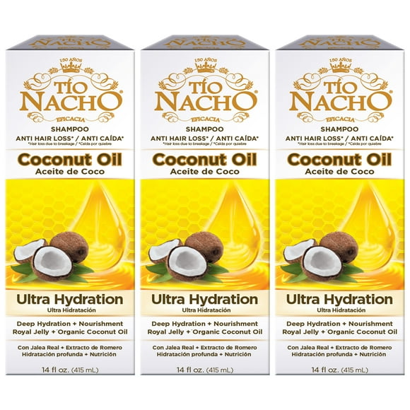 Tio Nacho Coconut Oil Shampoo Value Pack, 14 Fl Oz (Pack of 3)