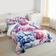 thumbnail image 3 of Manfei Spring Garden Floral Queen Comforter Set, Farmhouse Flower Bedding Comforter Set, Vintage French Style Bedding Set, Luxury Bedroom Decor, 3 Pieces, 3 of 8