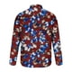 thumbnail image 5 of Blusa y camisa de manga larga con cuello vuelto para hombre, informal, a la moda, con botones, estampado, de poliéster, 5 of 6