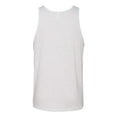 thumbnail image 2 of Bella Canvas Men's Blend Comfort Jersey Tank Top, White Fleck Triblend, Large, 2 of 4