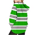 thumbnail image 3 of Milgrthf Stripes Hoodies for Tween Girls Color Block Casual Long Sleeve Y2k Fall Sweatshirts with Pocket Green 4 Years, 3 of 4