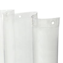 Kenney Lightweight PEVA Shower Curtain Liner, 70" W x 72" H, Clear