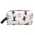 thumbnail image 2 of Uemuo Yoga Labrador Retriever Pattern Portable Toiletry Bags with Handle, Waterproof travel Make up Bags for Women, Large Capacity Travel Cosmetic Bags, 2 of 9