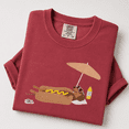 thumbnail image 4 of Dachshund Mom Comfort Colors Shirt, Hotdog Beach Vacation Tee, Cute Funny Weiner Dog Summer Gift, Boho Minimalist, Unisex, 4 of 6