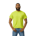 thumbnail image 2 of Gildan Hi-Vis Pocket T-Shirt for Men, Workwear Safety Shirt, 50/50 Cotton/polyester, Safety Green, S, 2 of 5