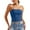 H-a-Blue, variant on 2025 Womens Solid Color Crop 3X Plus Top Strapless Bandeau Tube Active Top Set Women Top Sleeveless Backless Tank 4 Piece Outfits for Women